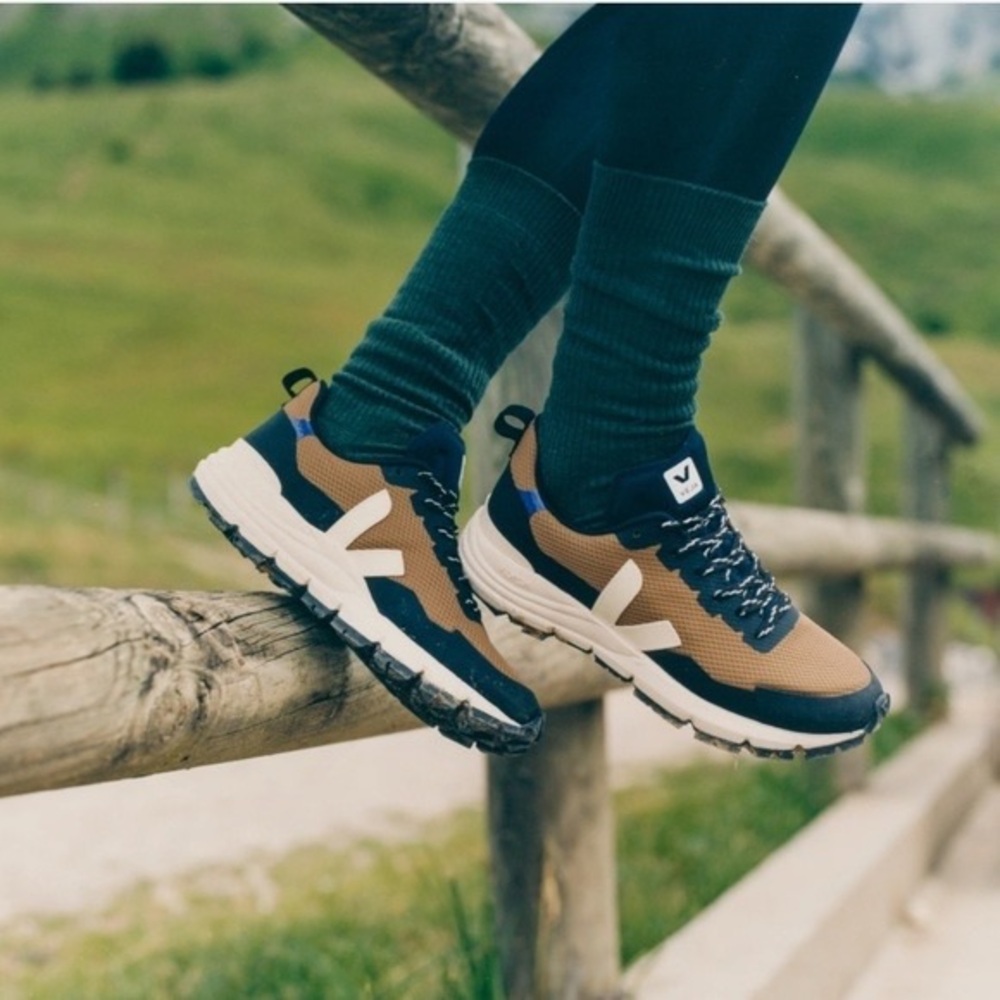 Veja Tan and Black Women's Sneakers
